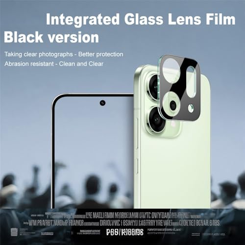 ZARALA Glass Camera Lens Protector For OPPO Reno14 [9H Hardness] [6D Lens Protector ] [Easy Installation] Black - Image 2