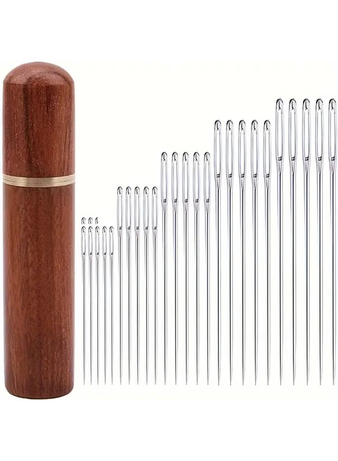 25Pcs Large Eye Hand Sewing Needles With Color Coded Box For Embroidery Quilting - Image 4
