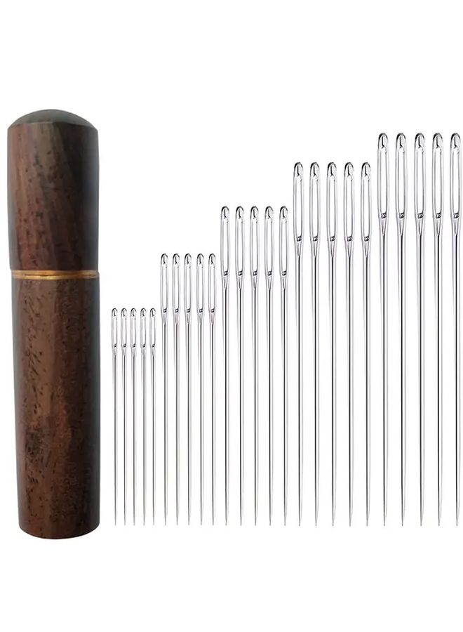 25Pcs Large Eye Hand Sewing Needles With Color Coded Box For Embroidery Quilting - Image 2