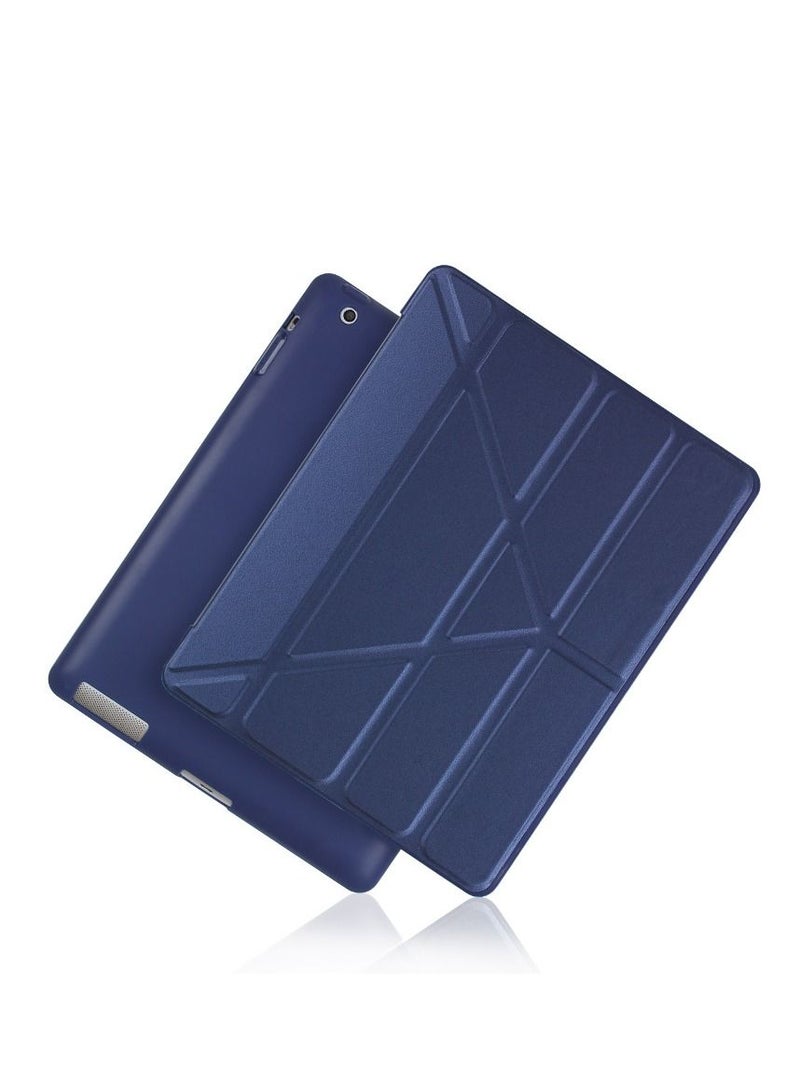 Loquat Blue iPad Multi Fold Soft Shell Protective Case 