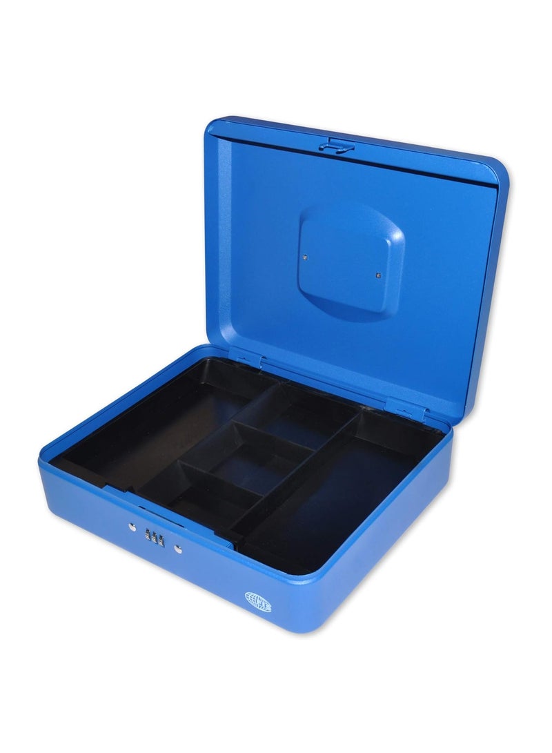 FIS Cash Box with Number Lock 12 Inch, Matt Finish Blue Color - FSCPTS0017BL - Image 2