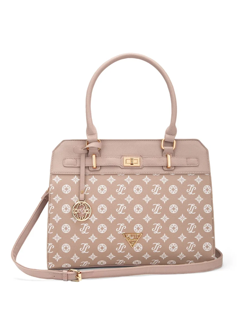 Signature Manhattan Woman's Mid Size Satchel(PINK)