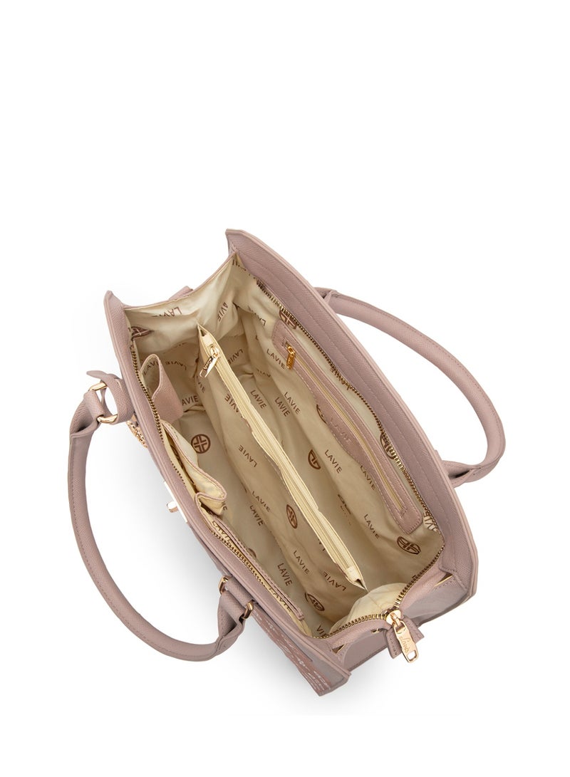 Lavie Signature Manhattan Woman's Mid Size Satchel(PINK) - Image 3