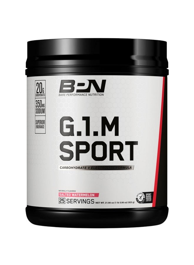BARE PERFORMANCE NUTRITION, BPN G.1.M Go One More Sport, Endurance Training Fuel, Electrolytes and Calories, Pink Himalayan Salt, Salted Watermelon - Image 1