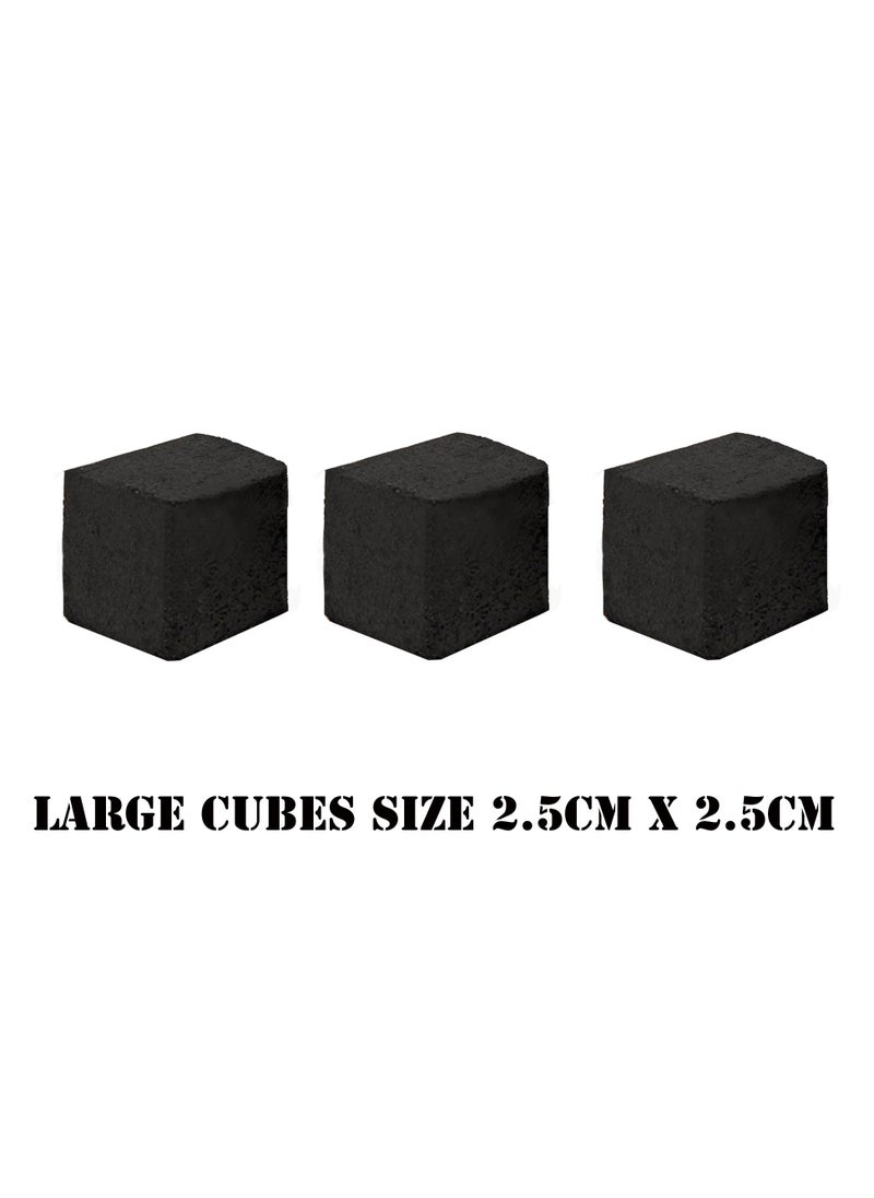 BLACK DIAMONDS 72-Pcs Large Size - Premium Coconut Shell Charcoal | Bakhoor Coal 1 KG  - Image 2