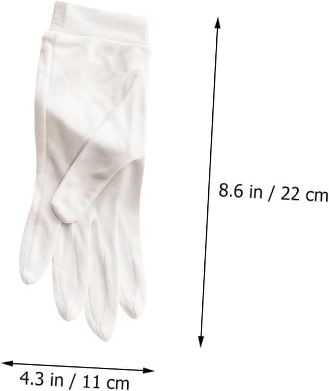 قفازات الجمال الحريرية للنوم لتوفير الترطيب طوال الليل والعناية بالبشرة الجافة والمتجعدة - Image 3