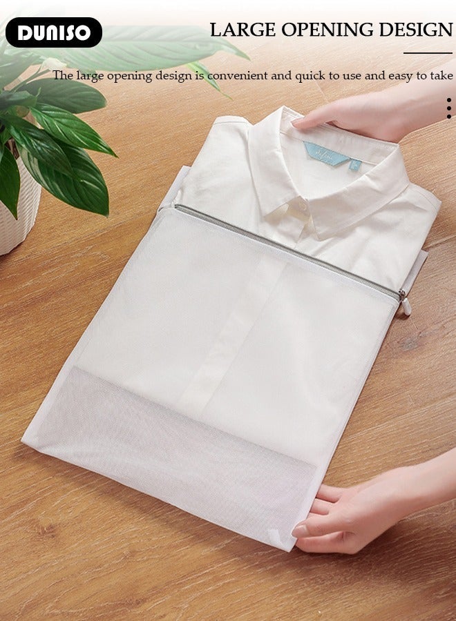 DUNISO 7PCS Mesh Laundry Bags, Thickened Washing Machine Bags for Delicates with Premium Zipper, Reusable Travel Storage Organizer Bag for Blouse, Bra, Hosiery, Stocking, Underwear - Image 5