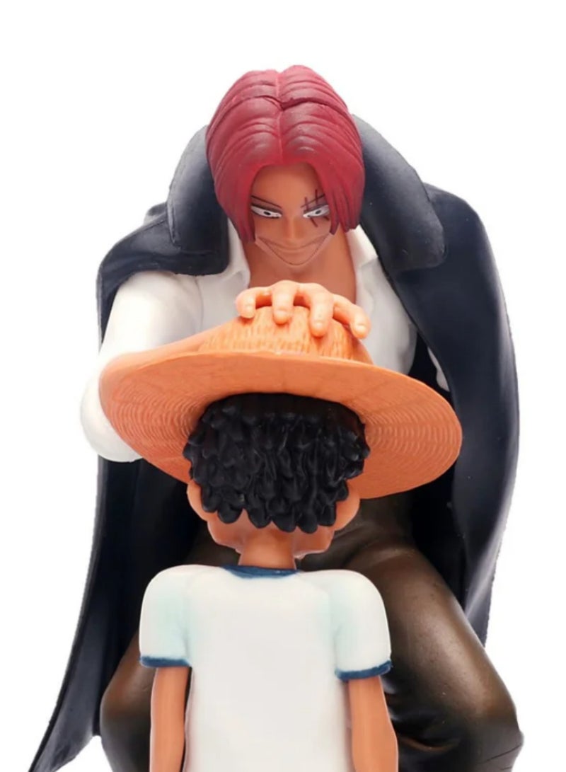 قطعة واحدة 18 سم شخصية أنمي ون بيس الأباطرة الأربعة شانكس قبعة القصب لوفي شخصية أكشن ون بيس سابو آيس سانجي رورونوا زورو تمثال - Image 3