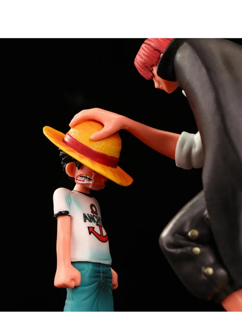 قطعة واحدة 18 سم شخصية أنمي ون بيس الأباطرة الأربعة شانكس قبعة القصب لوفي شخصية أكشن ون بيس سابو آيس سانجي رورونوا زورو تمثال - Image 5