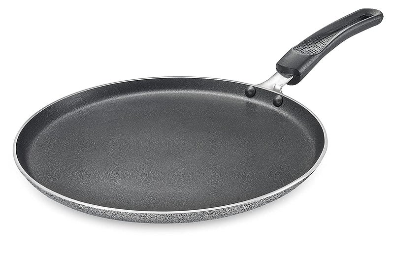CONSILA Fry PAN New 24 CM Flat Roti Tawa Gas Induction Compatible Metal Spoon Friendly Popular Non Stick Dosa Tawa Smooth Finish Cool Touch Handle - Image 5
