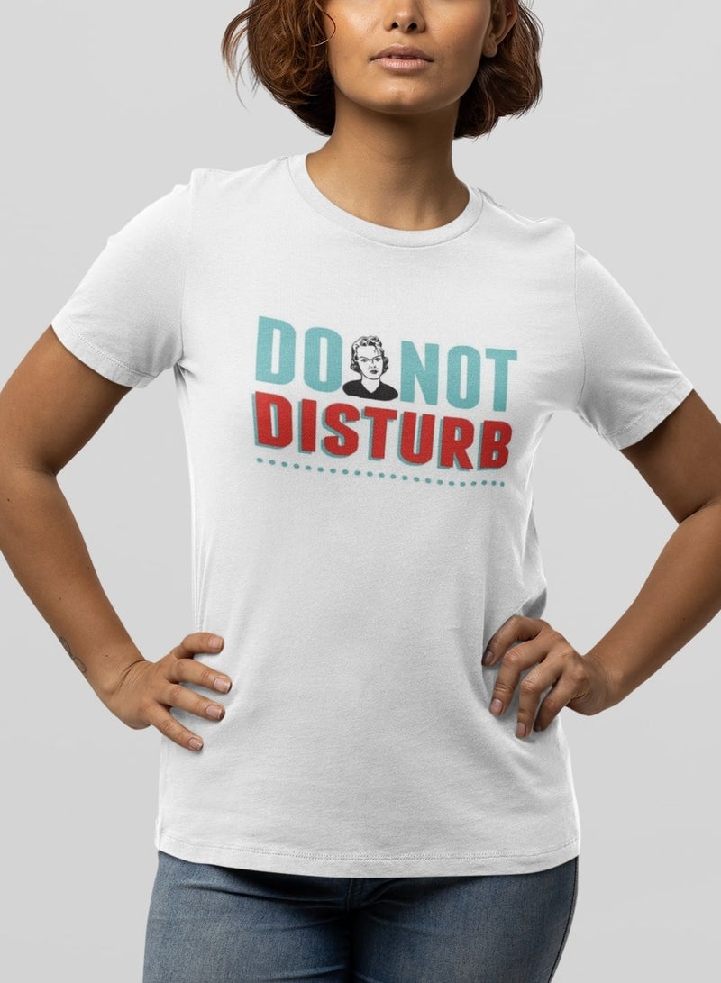 MERCH Women's 'Do Not Disturb' Cotton T-shirt - Embrace Your Personal Space - Image 1