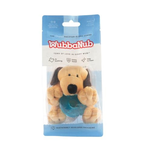 WubbaNub Infant Pacifier - Brown Puppy - Image 1