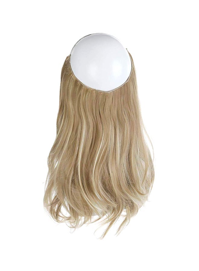 NIBEMINENT Wavy Secret Hair Extension Ash Blonde 14inch