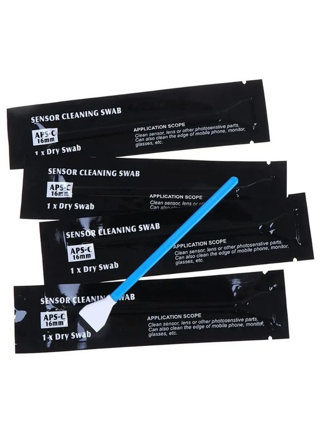 عدة تنظيف مستشعر الكاميرا مقاس 16 مم - 10 قطع مسحات تنظيف جافة ورطبة للكاميرات الرقمية والهواتف الذكية - Image 5