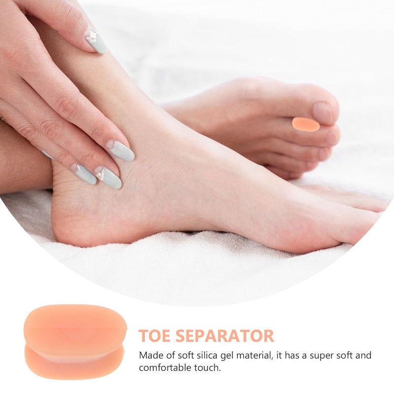 Light Brown Toe Corrector Hallux Valgus Orthosis 8Pcs Bunion Relief Foot Alignment Support - Image 3