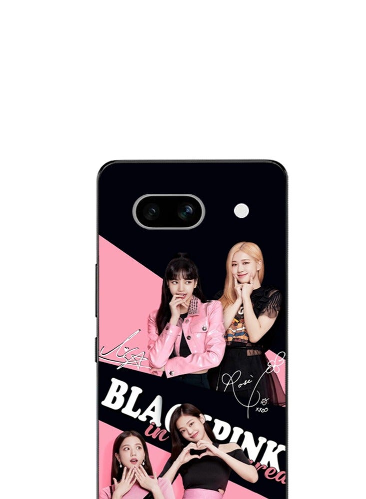 Service Zone Protective Mobile Back Cover Black & Pink Girl Group For Google Pixel 7a 5G - Image 2