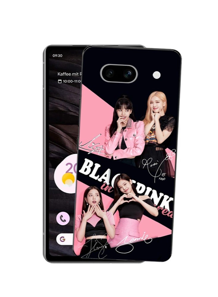Service Zone Protective Mobile Back Cover Black & Pink Girl Group For Google Pixel 7a 5G - Image 3