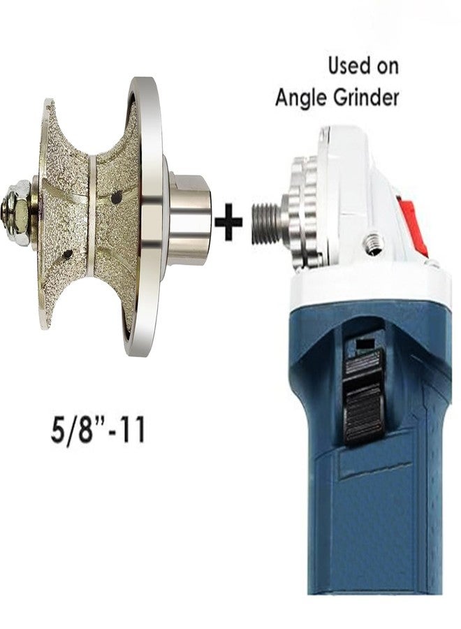 VANEPIC V30 Diamond Full Bullnose Profile Wheel Diamond Hand Profiler Router Bit Wheel Vacuum Brazed with 5/8-11 Thread for Grinder Polisher Granite Marble Concrete and Countertop Edge Shaping - Image 4