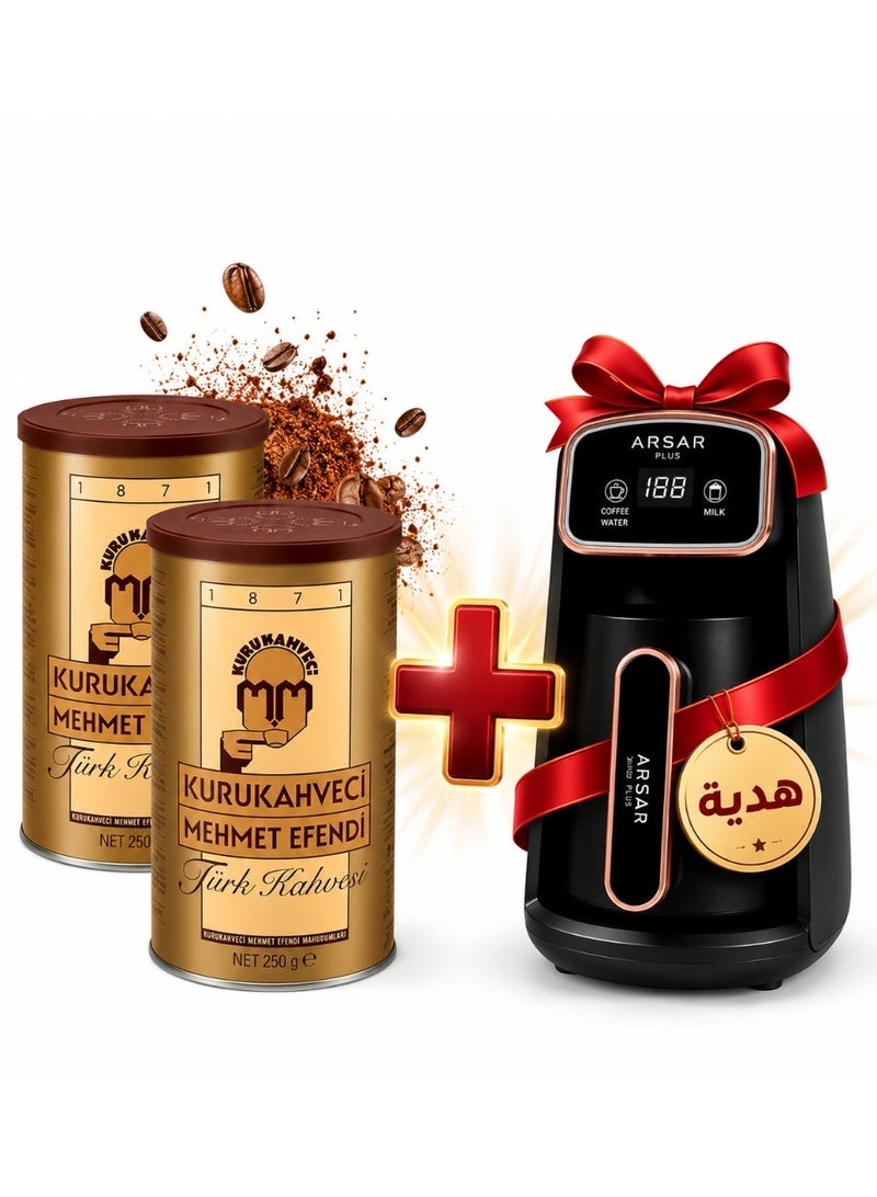 ARSAR PLUS Turkish Coffee Machine FREE + Mehmet Efendi Turkish Coffee Pack of 2 - Image 5
