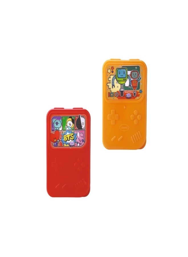 Jewel Game Zone Plastic Lunch Box for Kids | Set of 2 | Buy 1 Get 1 Free | Compact & Colorful | Ideal for School Tiffin | BPA-Free