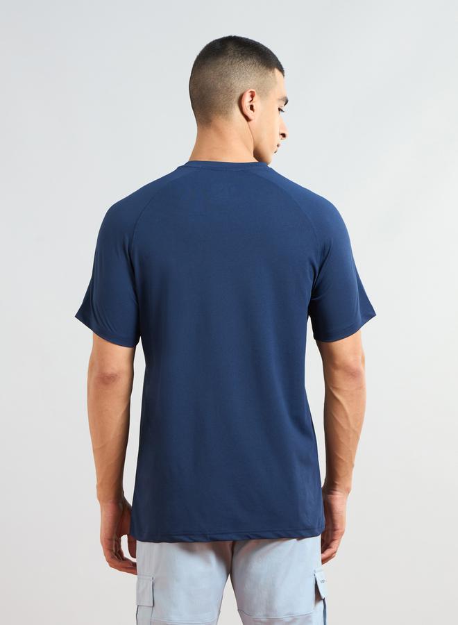 Technosport Solid Short Sleeves Regular Fit T-Shirt - Image 3