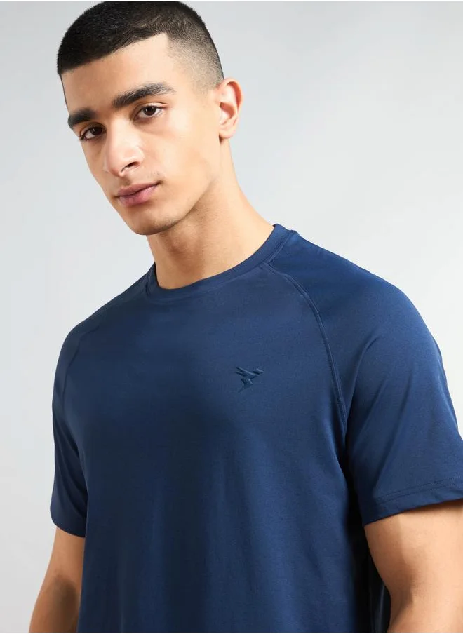 تكنوسبورت Technosport Solid Short Sleeves Regular Fit T-Shirt
