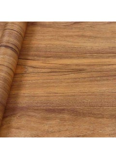 WISDOM WISDOM Self Adhesive Vinyl Wood Grain Wallpaper for Furniture Vinyl Stickers Wooden Door Desktop Wall Papers Kitchen-Cupboard/Shelf Liner Sheet (24 x 48 Inch,Grain 01  - Image 2