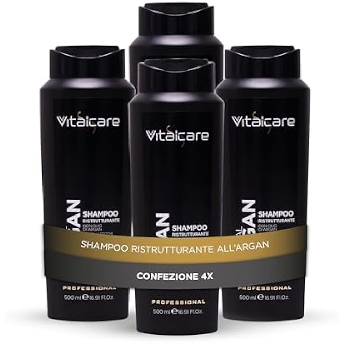 Vitalcare IMPERIAL ARGAN RESTRUCTURING SHAMPOO FOR DRY AND DAMAGED HAIR RESTRUCTURING SHAMPOO WITH ARGAN OIL 4 X 500ML - Image 1
