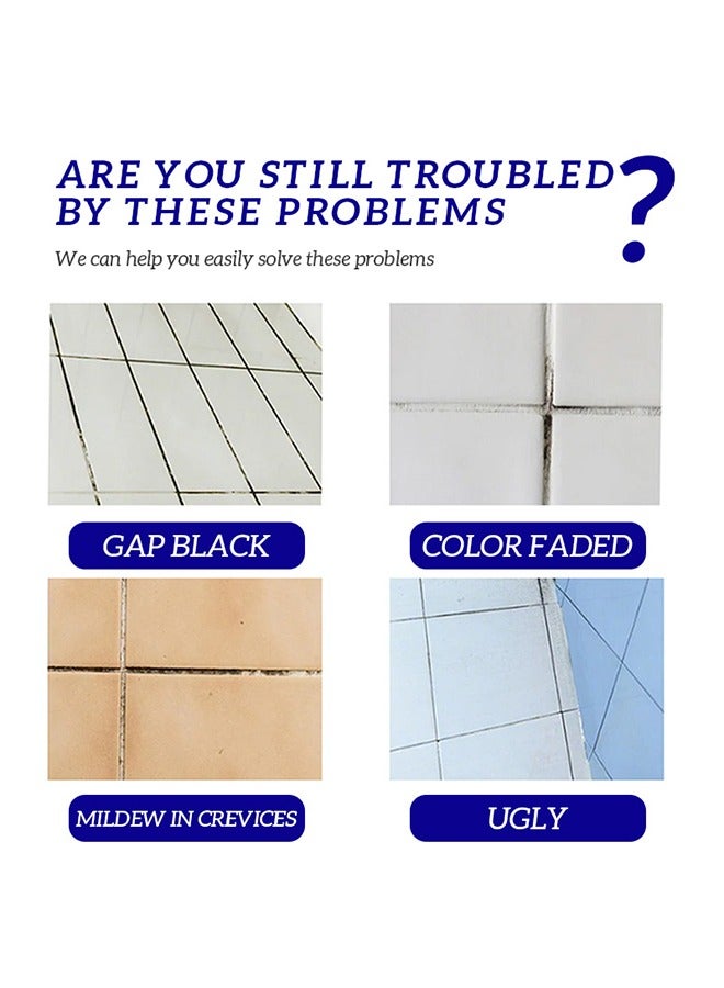 ASHILE Tile Reform,White Grout, Tiling Tile Repair ,Tile Gap Refill Agent ,Tile Reform Coating Mold Cleaner ,Tile Sealer Repair Glue 150ML  - Image 4