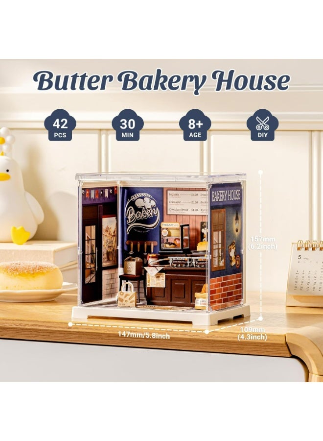 ROBOTIME 3D PUZZLE Rolife Butter Bakery House DIY Miniature House DWS03B - Image 5