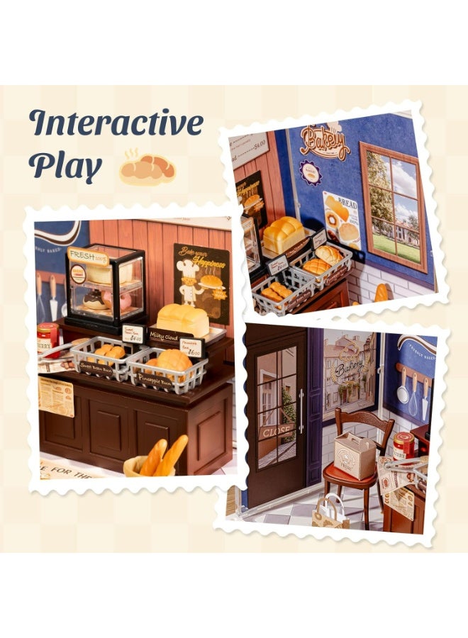 ROBOTIME 3D PUZZLE Rolife Butter Bakery House DIY Miniature House DWS03B - Image 4