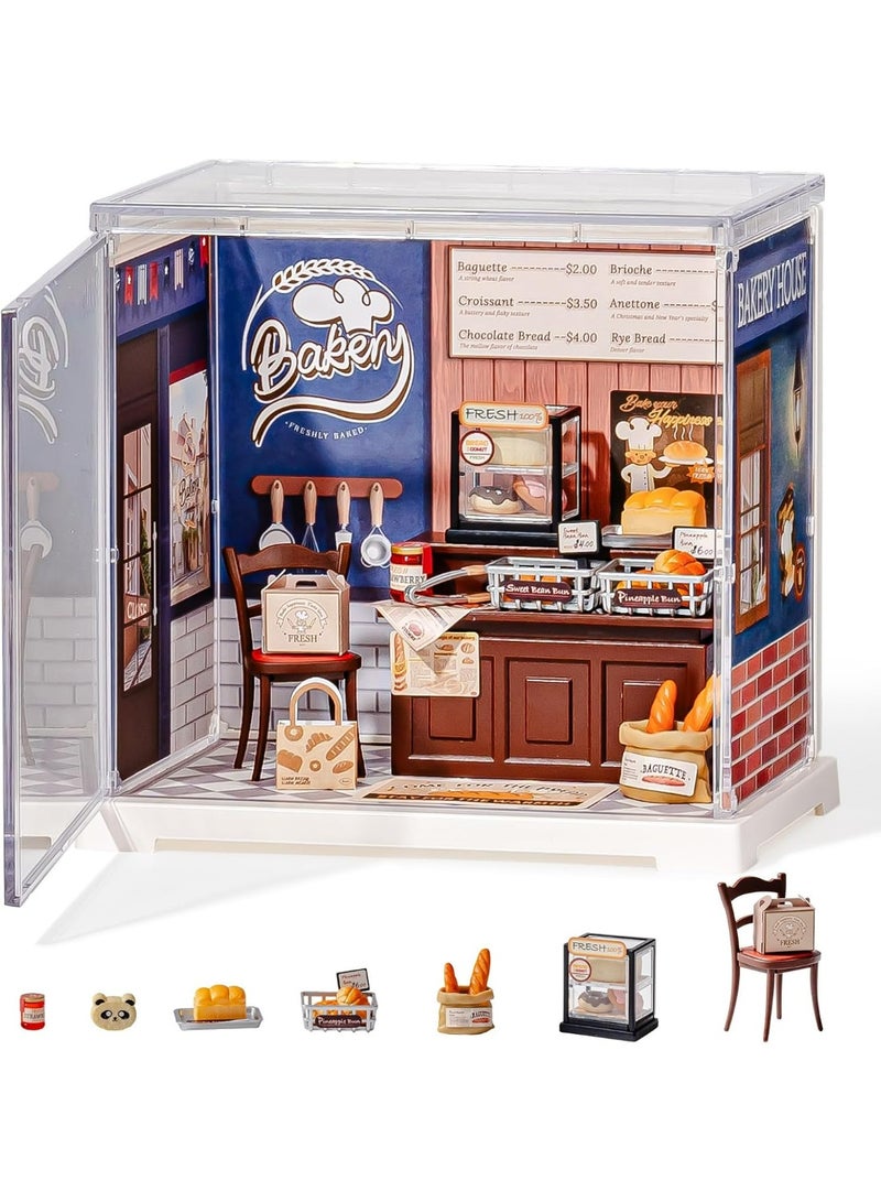 ROBOTIME 3D PUZZLE Rolife Butter Bakery House DIY Miniature House DWS03B - Image 1