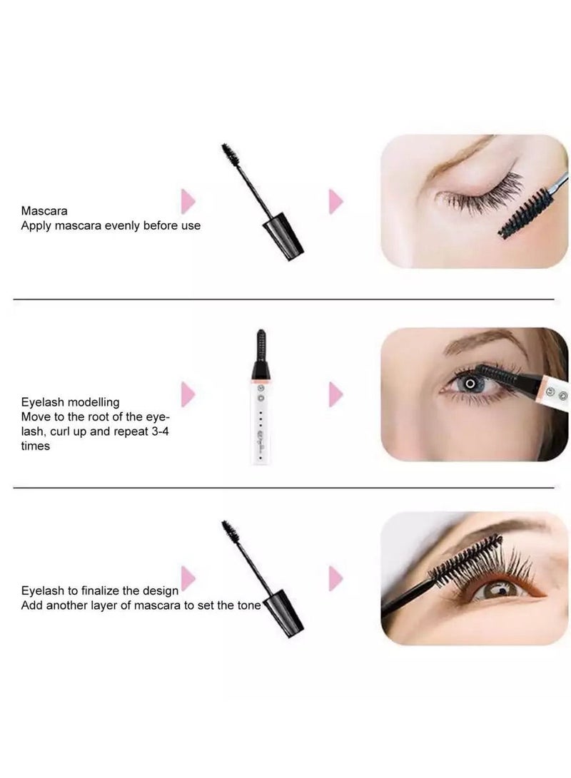 Electric Rechargeable Heated Eyelash Curler Portable Lightweight Long Lasting Tool 1 Pcs - Image 4
