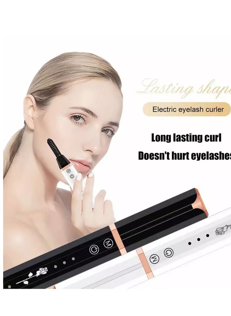 Electric Rechargeable Heated Eyelash Curler Portable Lightweight Long Lasting Tool 1 Pcs - Image 1