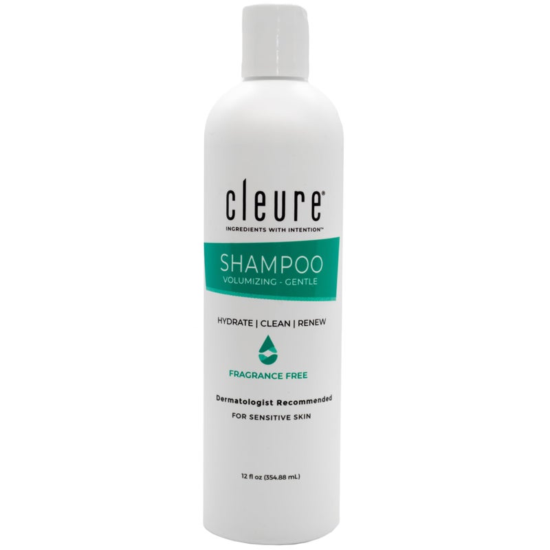 Cleure Hypoallergenic Volumizing Shampoo for Sensitive Skin - Fragrance Free, SLS Free & Paraben Free (12 oz, Pack of 1) - Image 1