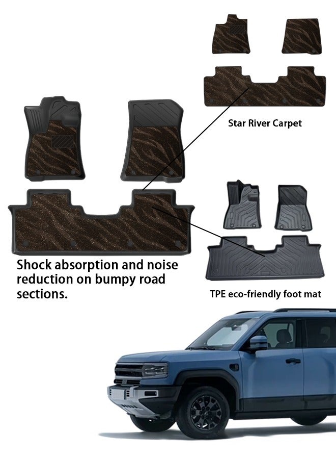 Generic A car mat suitable for Leopard 5, 3D customized, 2023-2025 car mat, all-weather wear-resistant, non-slip, double carpet surface, high-end mat. Goodcar  - Image 2
