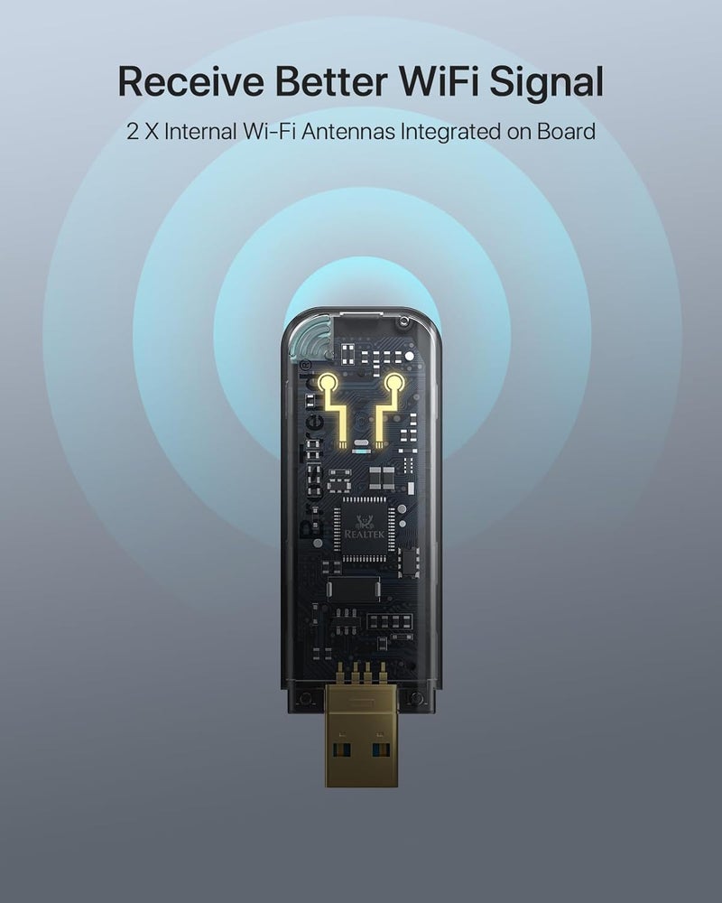 BrosTrend Linux USB WiFi Adapter AC1200 for Ubuntu Kali Mint Debian Kubuntu Mate Zorin PureOS Raspberry Pi Windows etc. Linux Compatible WiFi Adapter Wireless Dual Band 5GHz 867Mbps + 2.4GHz 300Mbps - Image 5