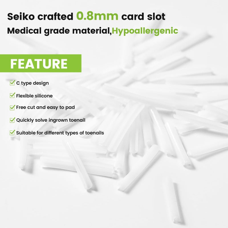 BEZOX Ingrown Toenail Corrector Set - 40 Pcs Pain-Free Toenails Straightener Strips with Toe Nail Lifter - Easy Use Ingrown Toenail Tools Kit - Image 5