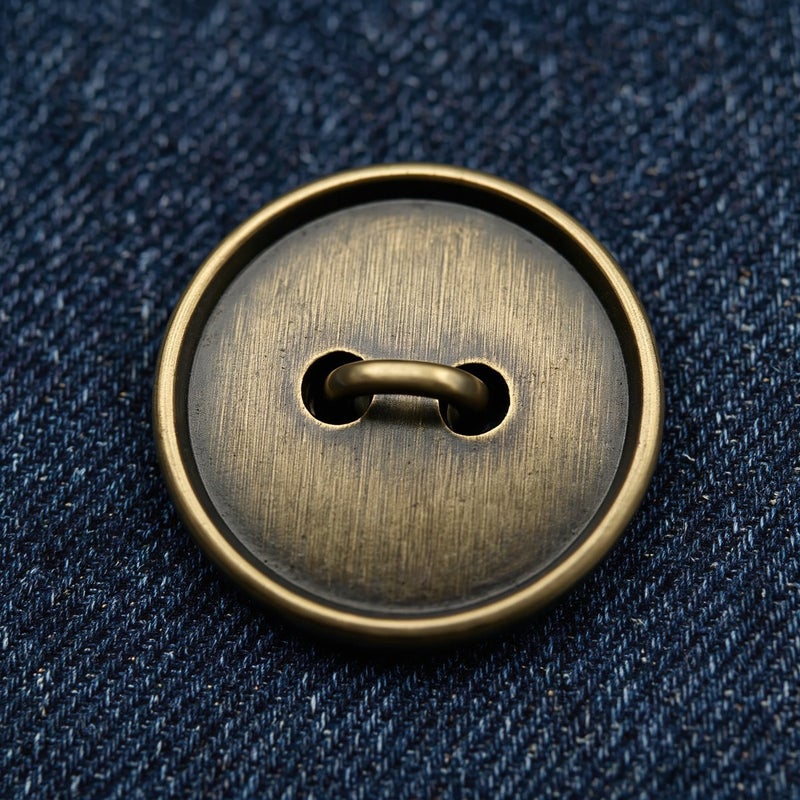 Loose Proof Flat Metal Buttons 28mm No Fall Off Tight Hold For Heavy Winter Coats - Image 5