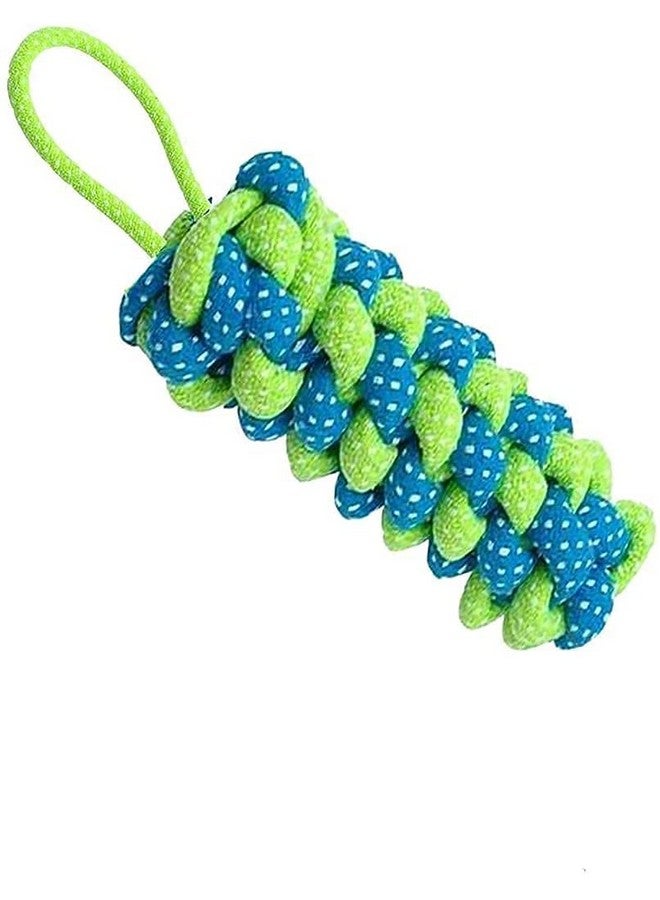 مجموعة ألعاب المضغ المصنوعة من حبل قطني متين - حبل تنس مزدوج - حبل عصا الذرة (قد يختلف اللون) | المضغ والتسنين والتدريب للكلاب والجراء الصغيرة والمتوسطة الحجم - Image 4