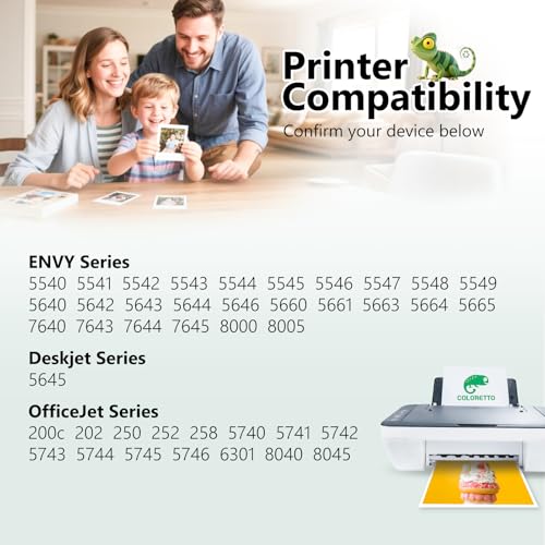 COLORETTO 62XL Ink Cartridges Black and Color Replacement for HP Ink 62, 62 XL for HP 62 Ink Cartridge Combo Pack HP62 Work with Envy 7640 5660 5540 7645 5740 5746 OfficeJet 250 200 Printer (2 Pack) - Image 2
