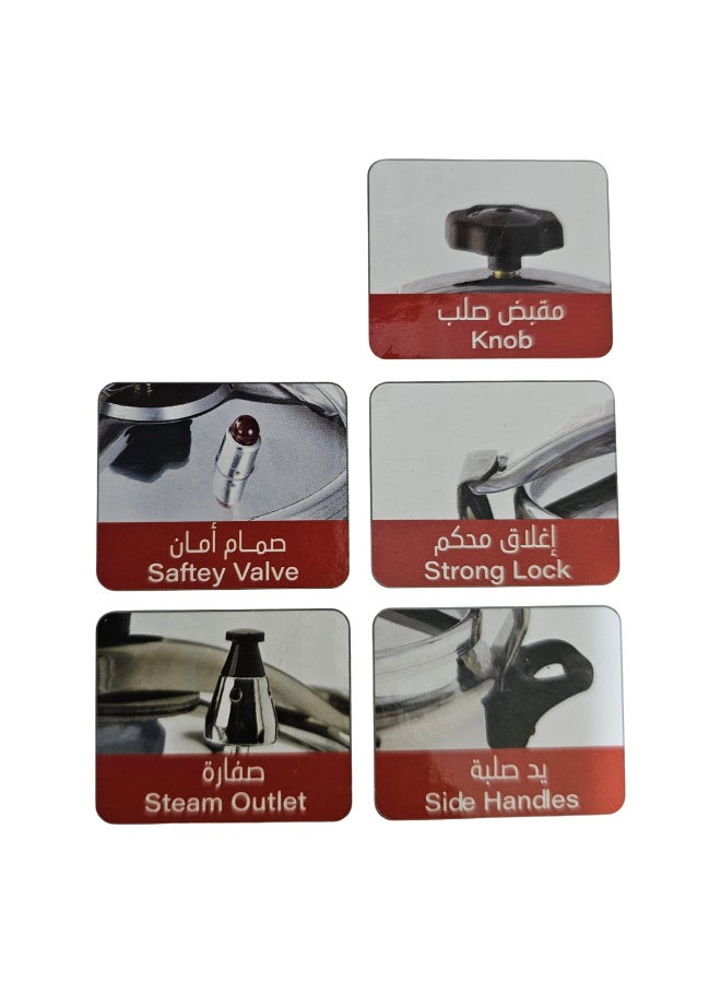 High-quality, robust, and safe pressure cooker with durable and comfortable handles. - Image 2