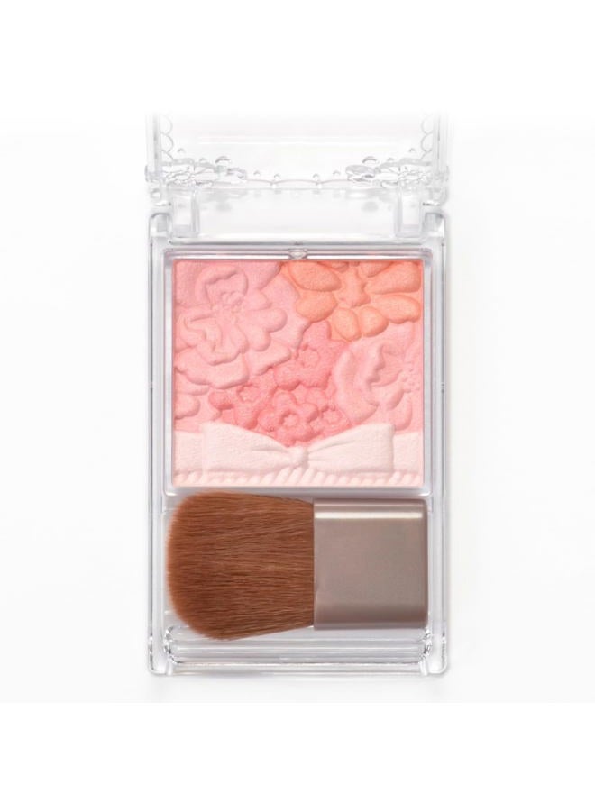 CANMAKE Glow Fleur Cheeks [02] Apricot Fleur - Image 3