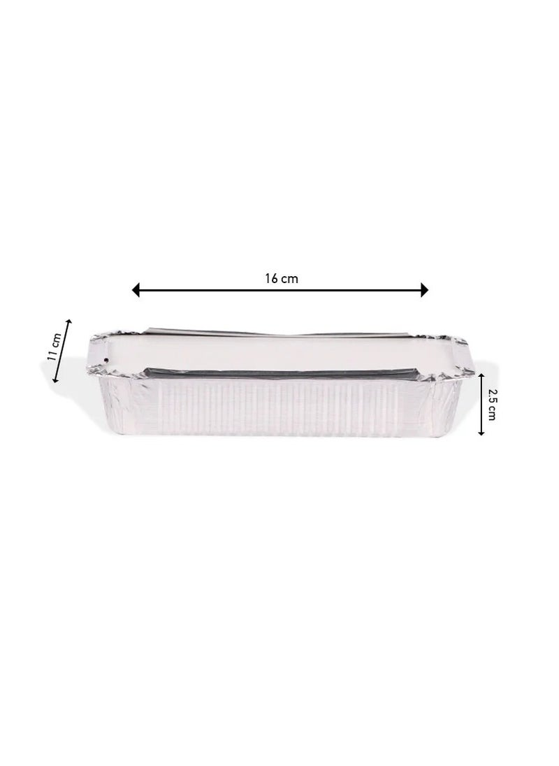 SKP Plastic Rectangular Aluminum Food Containers No. 8389 (8 Pieces)  - Image 2
