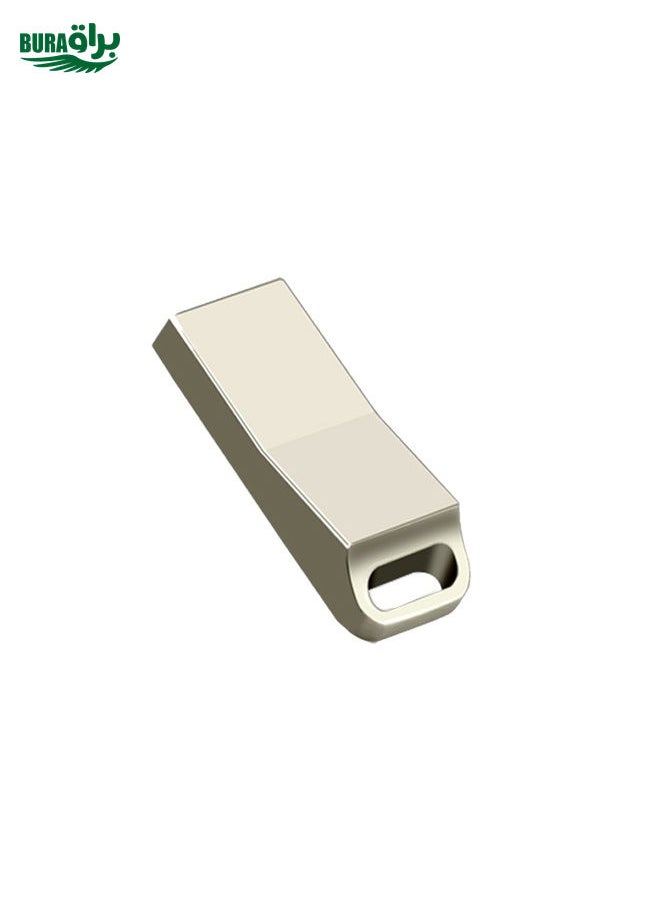 BURAQ JHQG1 Step Shape Metal High Speed USB Flash Drives, Capacity: 128GB(Silver Gray)  - Image 2