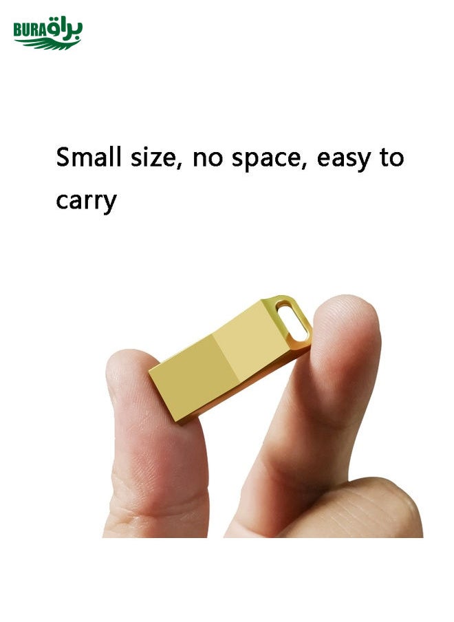 BURAQ JHQG1 Step Shape Metal High Speed USB Flash Drives, Capacity: 128GB(Silver Gray)  - Image 4