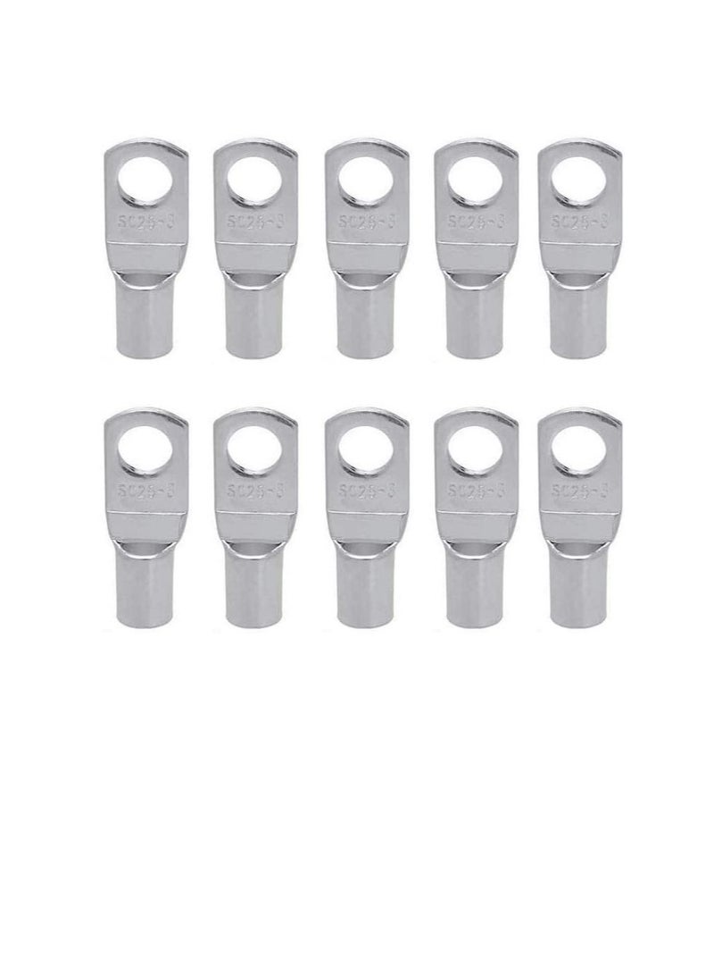 Copper Cable Lugs 10Pcs Set-Wire Terminals, Connector Cable lugs Ring Battery SC Terminals, for Marine, Solar, Automotive, Electric, Home Applications etc (Hole Size 10mm, Cable Size 150mm) - Image 2