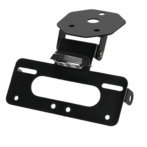 FREAXLL CFMOTO 450 2022-2025 Fender Eliminator Fit Motocycle License Plate Holder with LED Plate Light for CF Moto 450S 450SS 450SR 450NK 2022-2025 250SR 300SR 2023 2024 - Black - Image 3