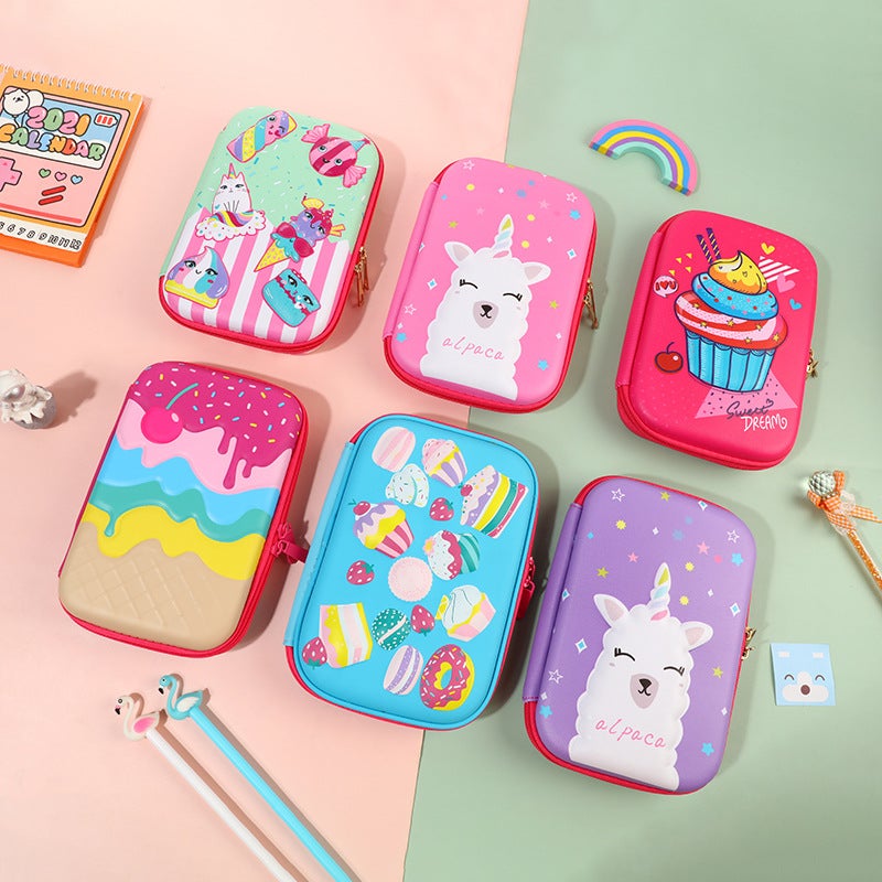 Waterproof Hard Case Stationery Box 3D Cartoon Pencil Case Primary School Students Large Capacity Stationery Bag Compression Large Capacity Storage Bag - Image 2