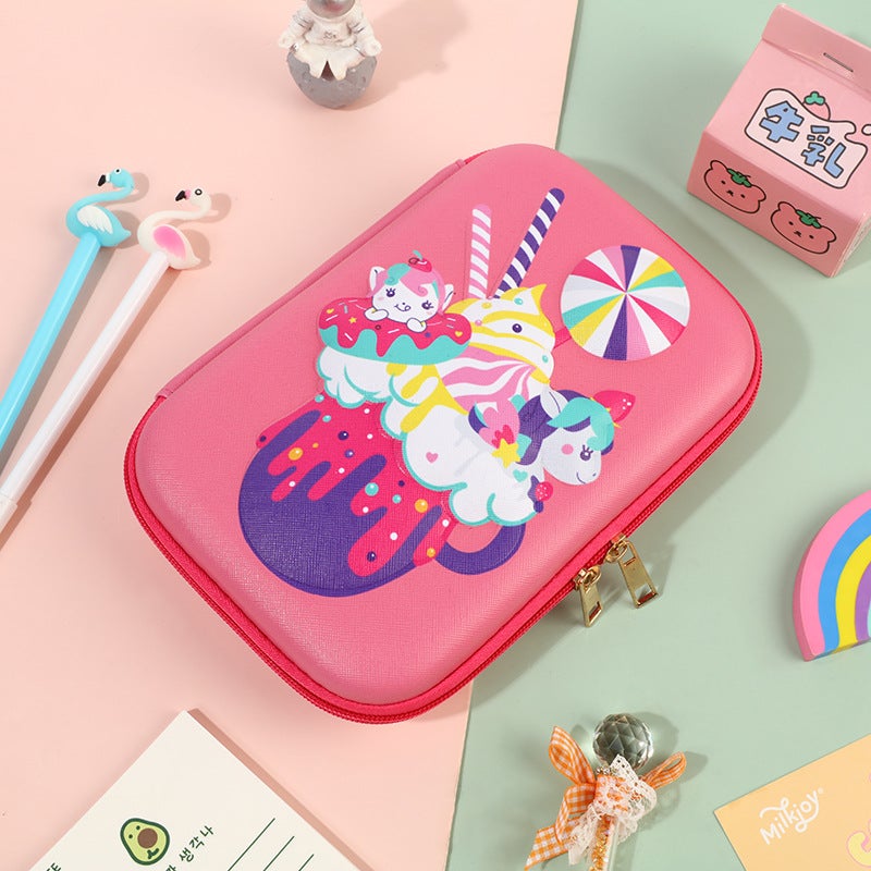 Waterproof Hard Case Stationery Box 3D Cartoon Pencil Case Primary School Students Large Capacity Stationery Bag Compression Large Capacity Storage Bag - Image 3